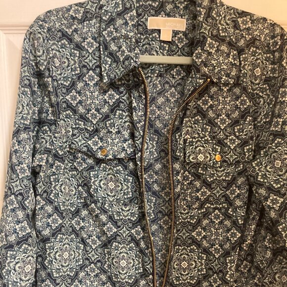 Very nice MICHAEL KORS Zipper Blouse L - Picture 3 of 5